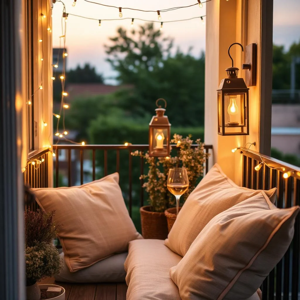 Kleinen Balkon gemütlich machen: 15 Ideen
